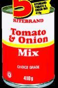 Ritebrand Tomato & Onion Mix-410gm