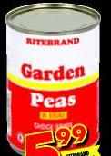 Ritebrand Garden Peas-410gm