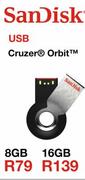 Sandisk USB Cruzer Orbit-8GB
