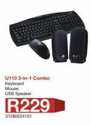 Genius U110 3-In-1 Combo