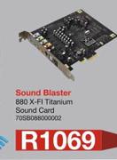 Sound Blaster 880 X-FI Titanium Sound Card