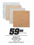 Build It Ceiling Tile-500x500 Per 2m Square