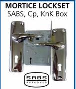 SABS Approved 2Lever Mortice Lockset SABS, Cp, KnK Box-Each