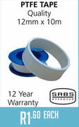 SABS Approved PTFE Tape Quality