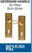 Georgian Handle 6in Plate Br/Sn Blister-Each