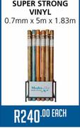 Super Strong Vinyl 0.7mmx5mx1.83m-Each