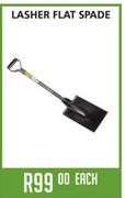 Lasher Flat Spade-Each