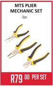 MTS Plier Mechanic Set-3Pc Per Set