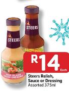 Steers Relish, Sauce Or Dressing-375Ml Each
