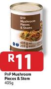 PnP Mushroom Pieces & Stem-405G Each