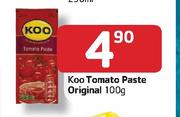 Koo Tomato Paste Original - 100g Each