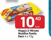 Maggie 2-Minute Noodles Family Pack - 4 x 73g Each