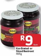 Koo Grated Or Sliced Beetroot-405G Each