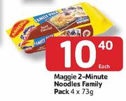 Maggie 2-Minute Noodles Family Pack-4x73G Each