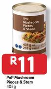 PnP Mushroom Pieces & Stem-405G
