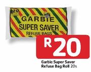 Garbie Super Saver Refuse Bag Roll - 20's