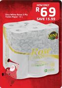 Dinu White Rose 2-Ply Toilet Paper-18's