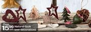 Natural Look Tree Decorations-Each