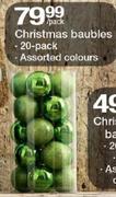 Christmas Baubles 20 Pack-Per Pack