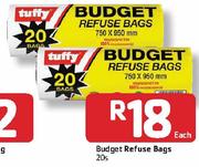 Budget Refuse Bags-20's Each