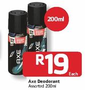 Axe Deodorant Assorted -200ml Each