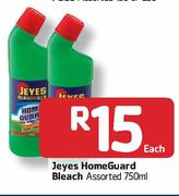  Jeyes Homeguard Bleach Assorted - 750ml Each