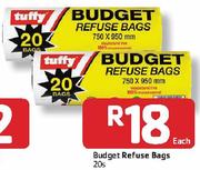Budget Refuse Bags-20s Each