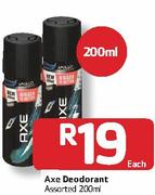 Axe Deodorant-200ml Each