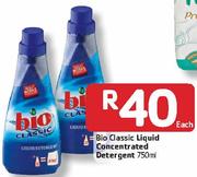 Bio Classic Liquid Concentrated Detergent-750ml Each