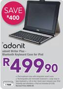 Adonit Writer Plus-Bluetooth Keyboard Case For iPad-Each