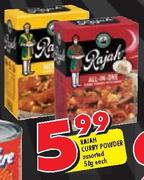 Rajah Curry Powder Assorted-50g Each