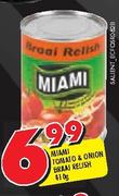 Miami Tomato & Onion Braai Relish-410g Each