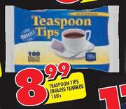 Teaspoon Tips Tagless Teabags-100's Each