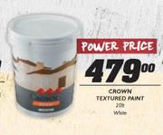 Crown Textured Paint White-20Ltr
