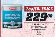 Plascon Kitchens And Bathrooms White-2.5Ltr