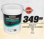 Build It Contractors Hi Hiding PVA White-20Ltr