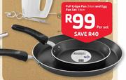 PnP Crepe Pan 24cm And Egg Pan Set-14cm Per Set