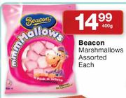 Beacon Marshmallows Assorted-400g Each