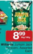 Willards Jumpin Jack Popcorn Assorted-90g/100g Each