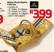 Special Wicker Picnic Basket 4 Person Www Guzzle Co Za