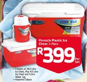 Pinnacle Plastic Ice Chest 3 Piece-Per Set