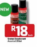 Status Deodorant-200ml Each