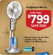 40cm Pedestal Mist Fan