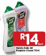 Handy Andy All Purpose Cream-750ml Each