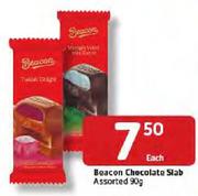 Beacon Chocolate Slab Assorted-90g Each