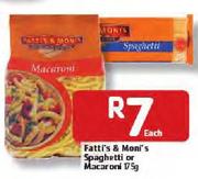 Fattl's & Moni's Spaghetti Or Macaroni-175g Each