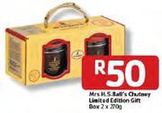 Mrs H.S. Ball's Chutney Limited Edition Gift Box-2x270g