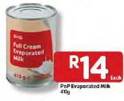 PnP Evaporated Milk-410g