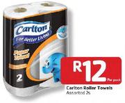 Carlton Roller Towels Assorted - 2's Per Pack
