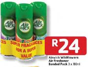 Airwick Wildflowers Air Freshener Banded Pack -3X180ml